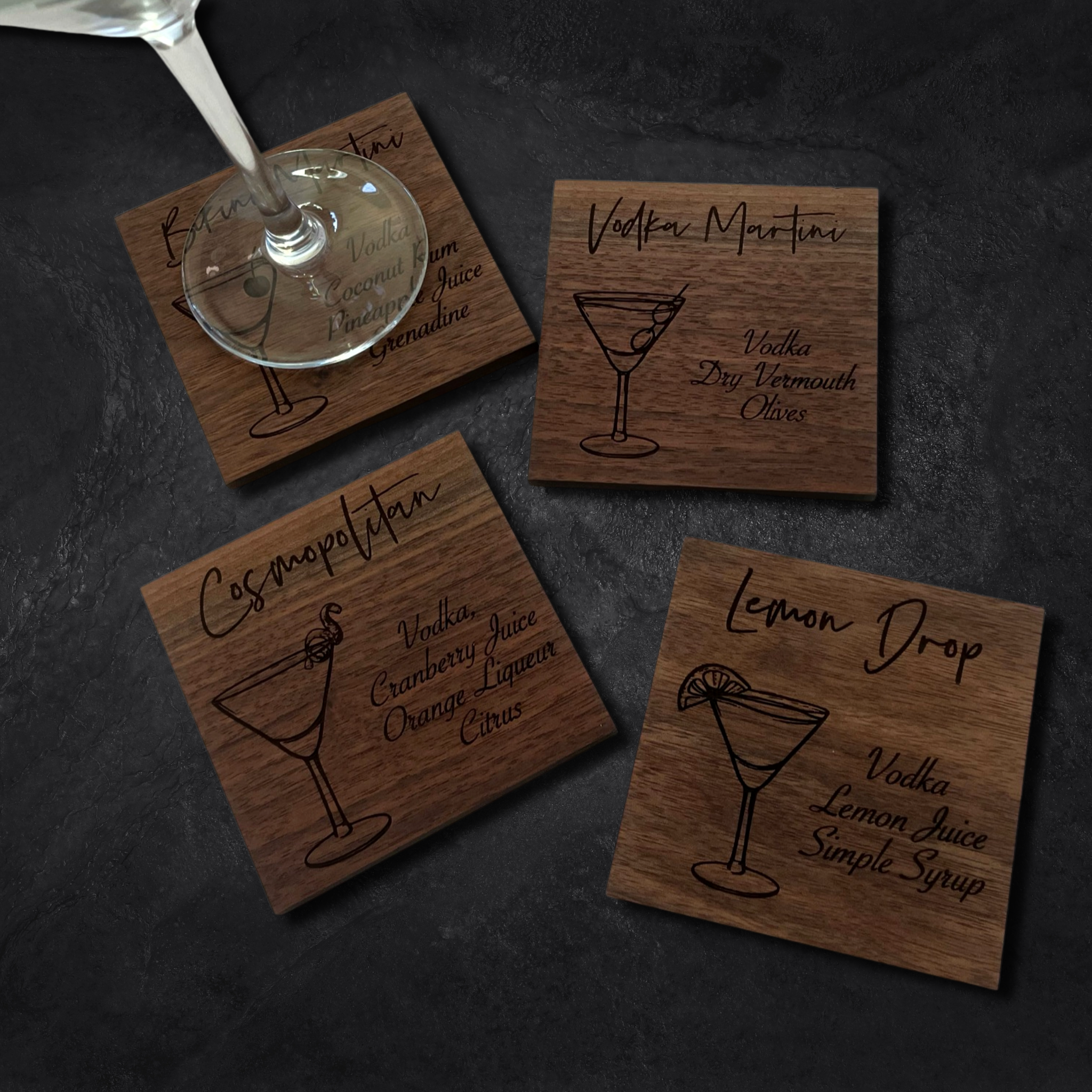 Glass coasters for sale deals