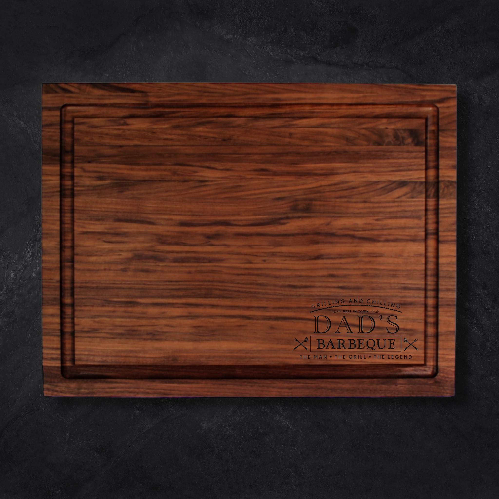 Grilling and Chilling BBQ Corner Personalized Cutting Board