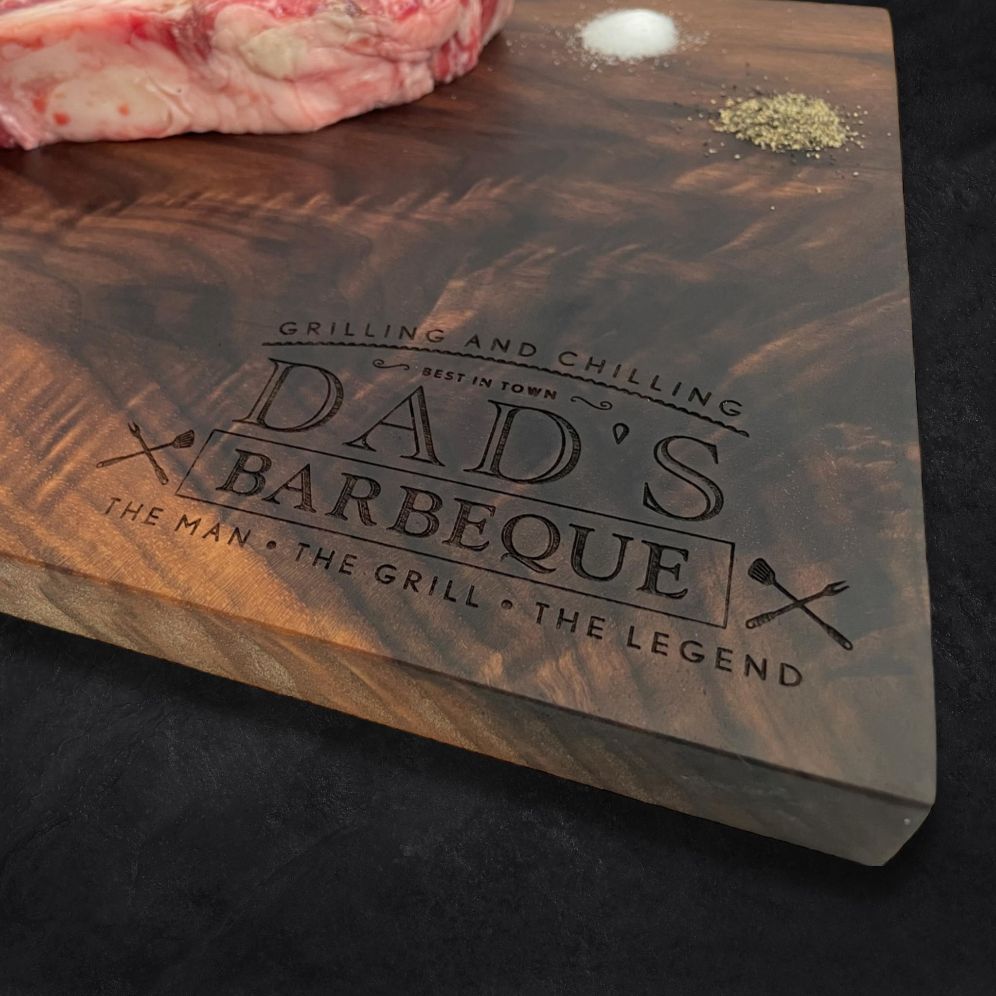 Grilling and Chilling BBQ Corner Personalized Cutting Board