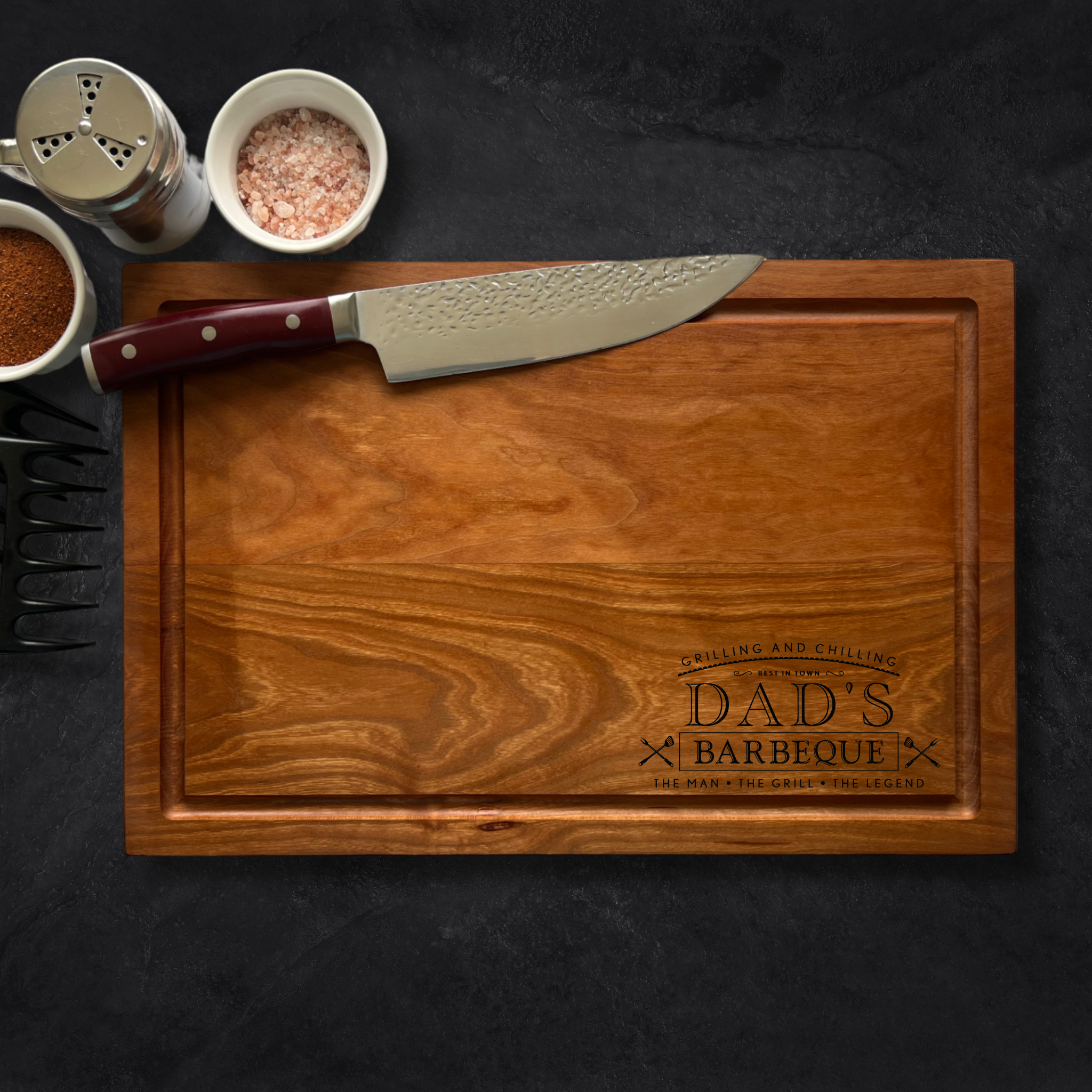 Grilling and Chilling BBQ Corner Personalized Cutting Board