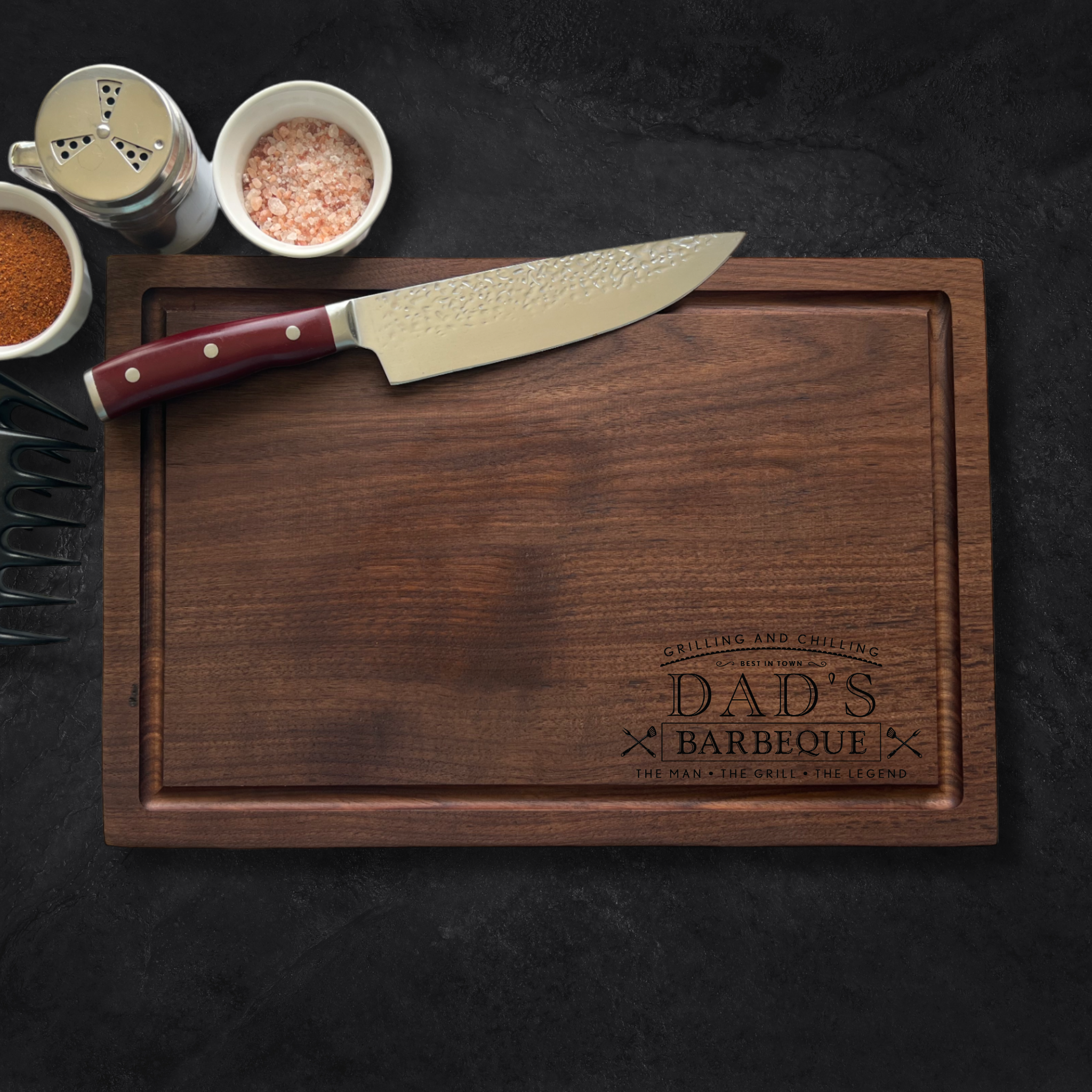 Grilling and Chilling BBQ Corner Personalized Cutting Board