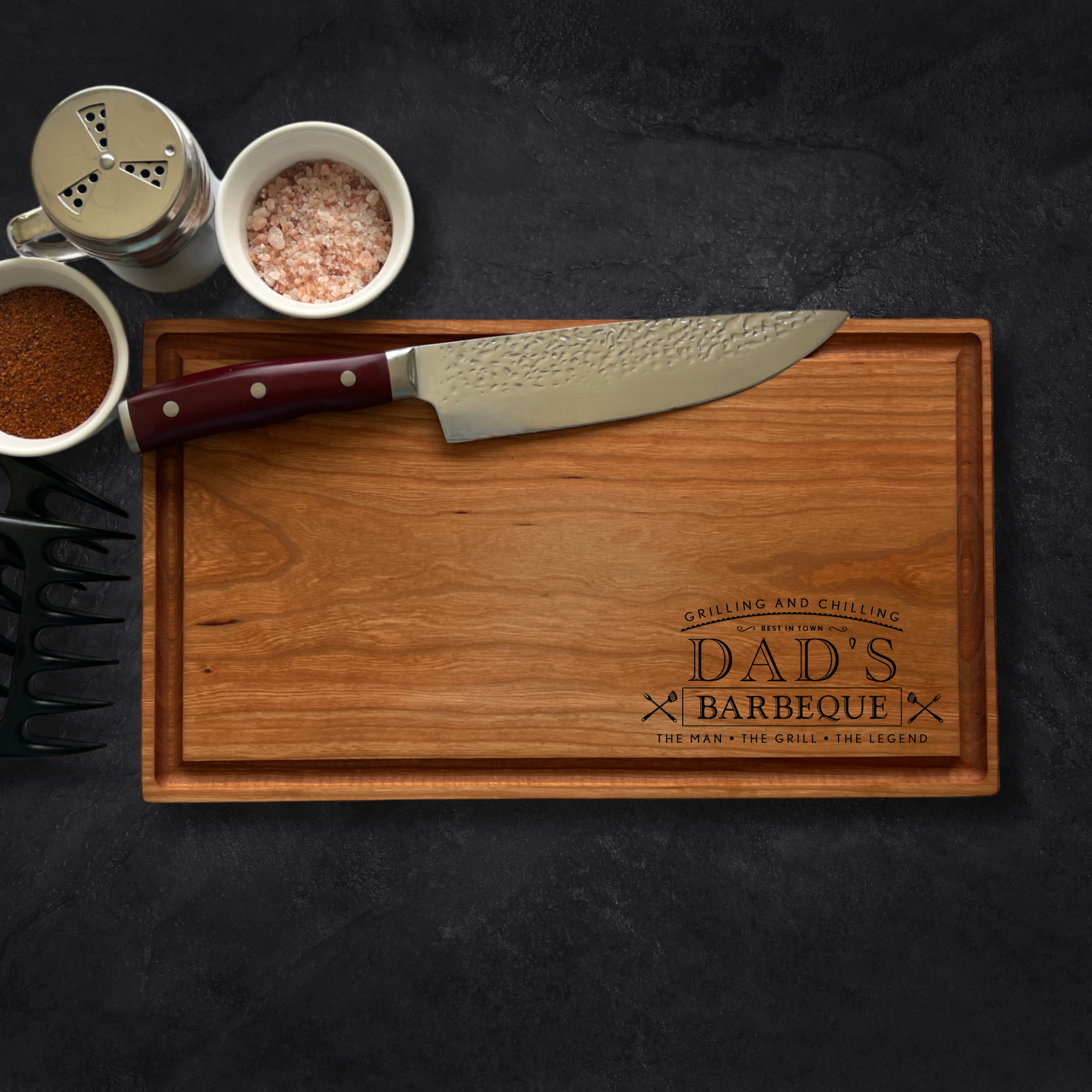 Grilling and Chilling BBQ Corner Personalized Cutting Board