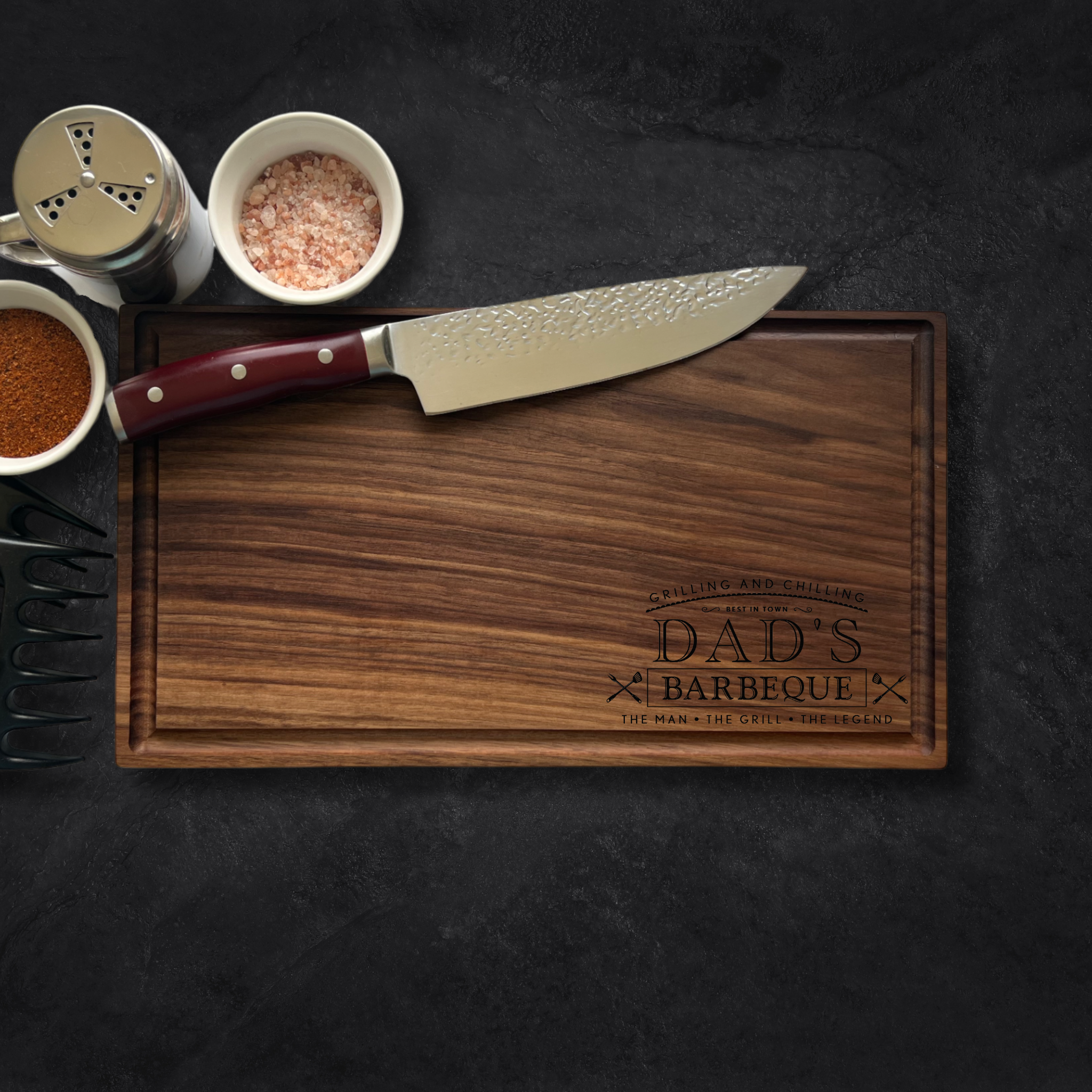 Grilling and Chilling BBQ Corner Personalized Cutting Board