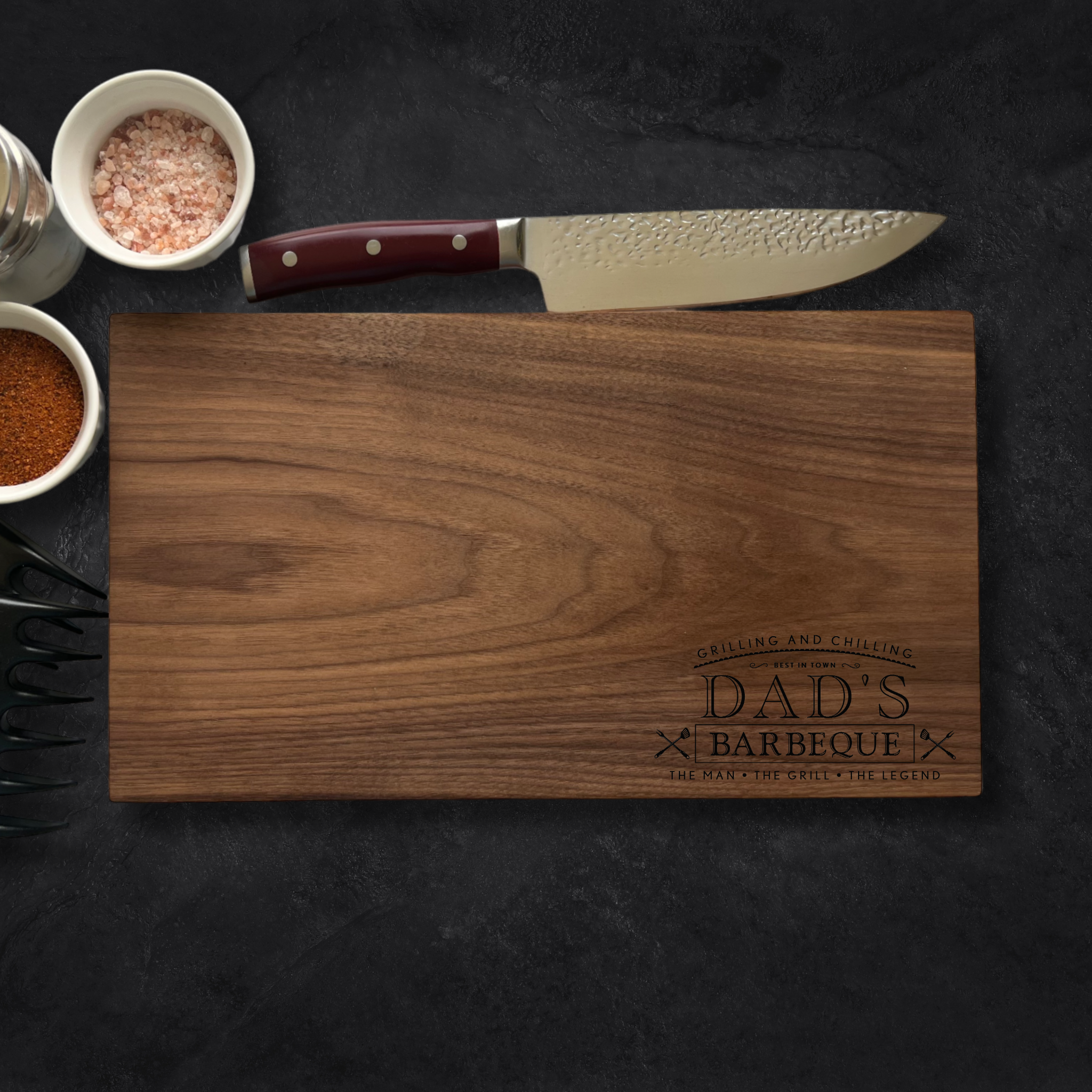 Grilling and Chilling BBQ Corner Personalized Cutting Board