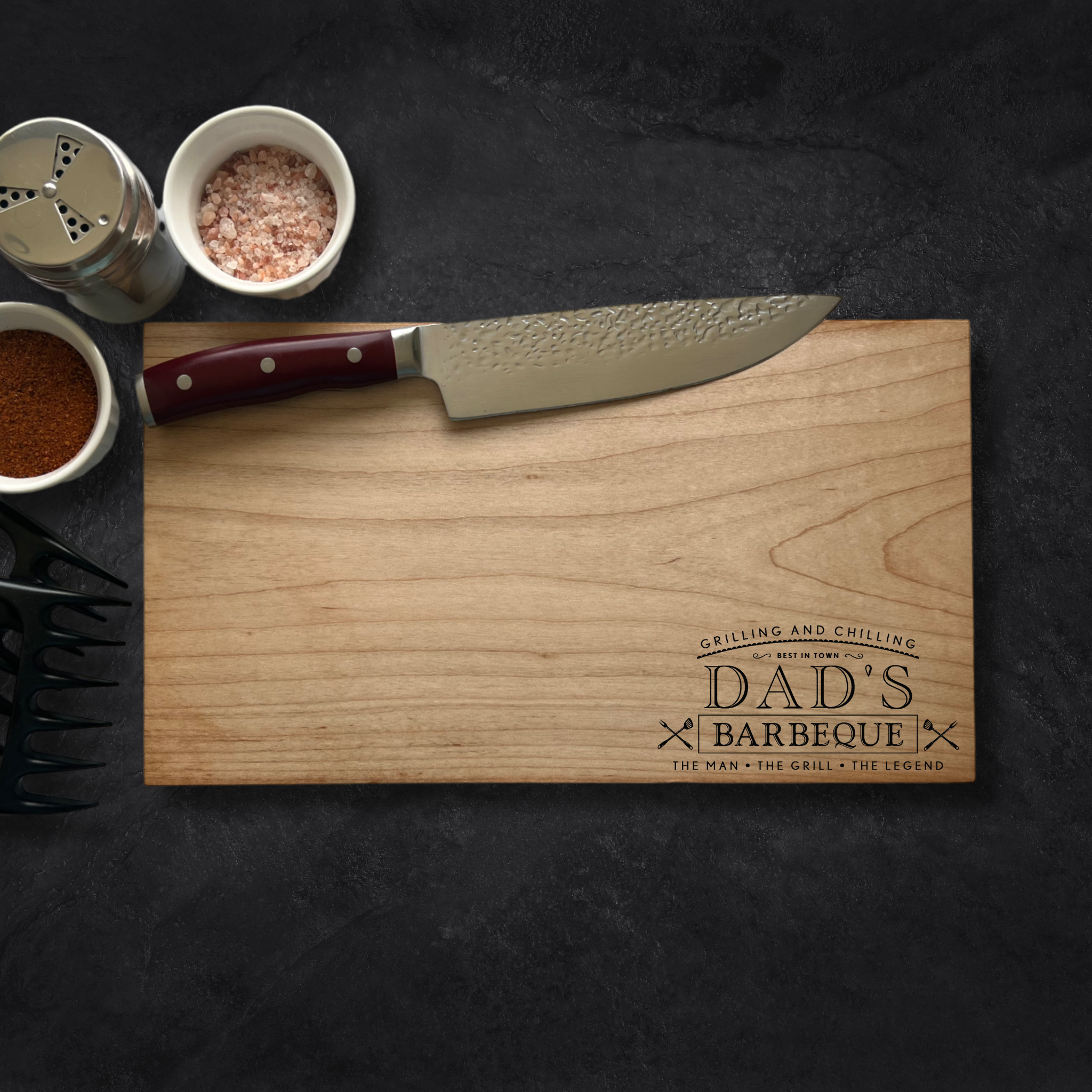 Grilling and Chilling BBQ Corner Personalized Cutting Board