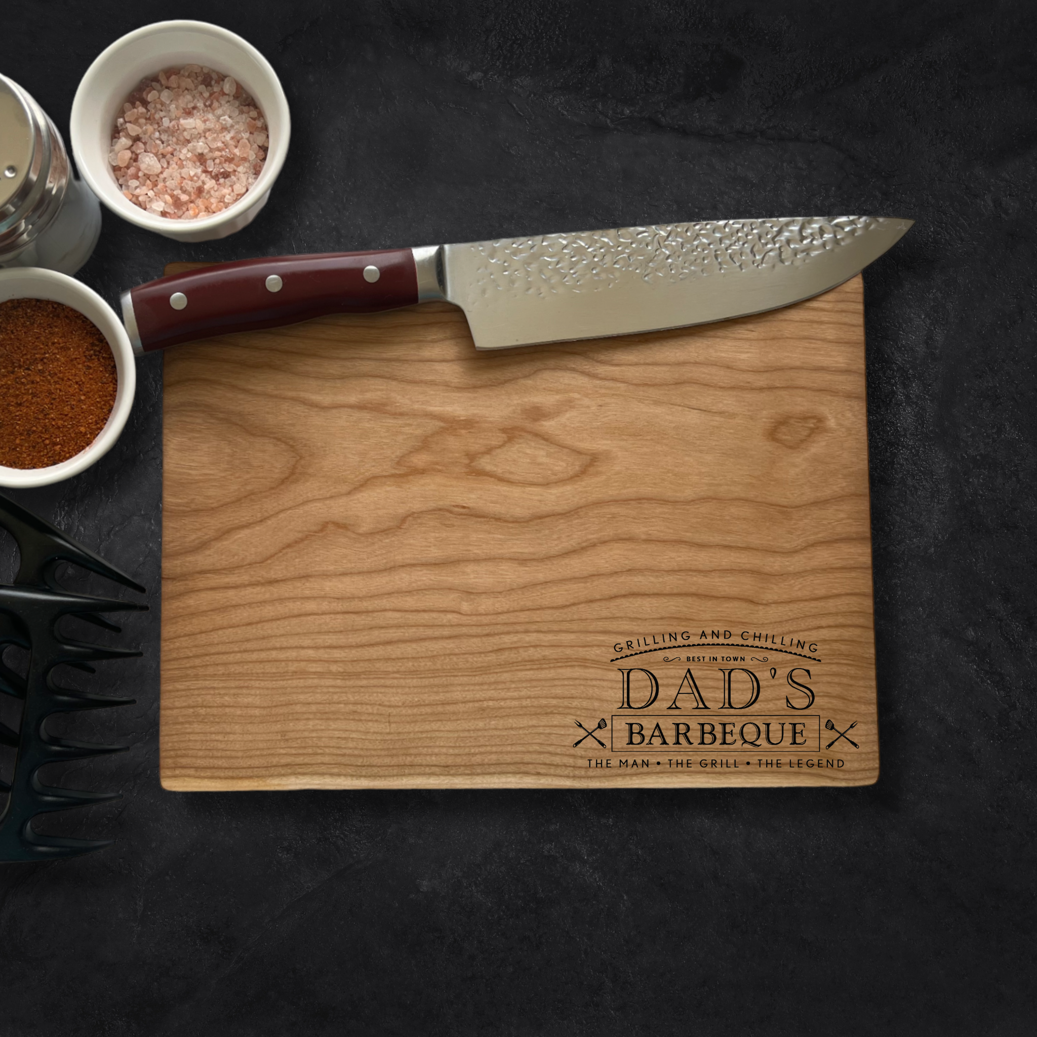 Grilling and Chilling BBQ Corner Personalized Cutting Board